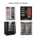 Hot Selling Wine Fridge with Wooden Display Shelf